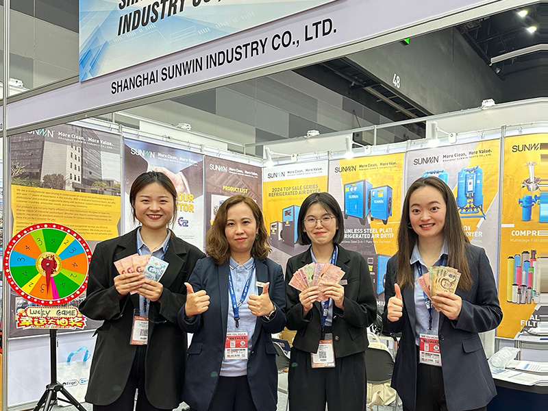 Sunwin at Thailand Manufacturing Expo 2024 for compressed air treatment products